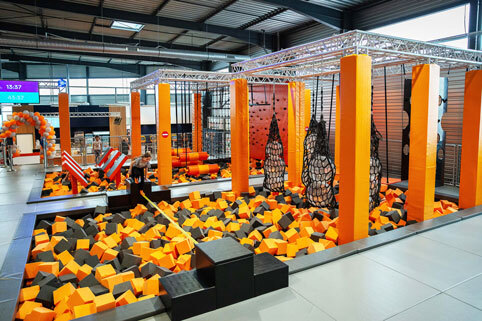 Jump Pit Foam Blocks  Polyurethane Foam Cubes for Gyms, Athletes, Extreme  Sports and Trampoline Parks.