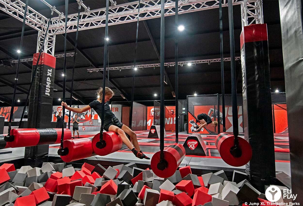 This Massive Indoor Trampoline Park Will Bring Out Your Inner Ninja Warrior  - Narcity