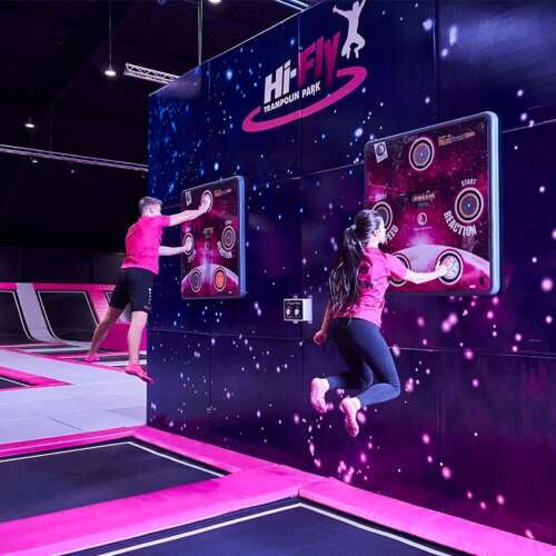Cardio Wall trampoline park Rugged interactive