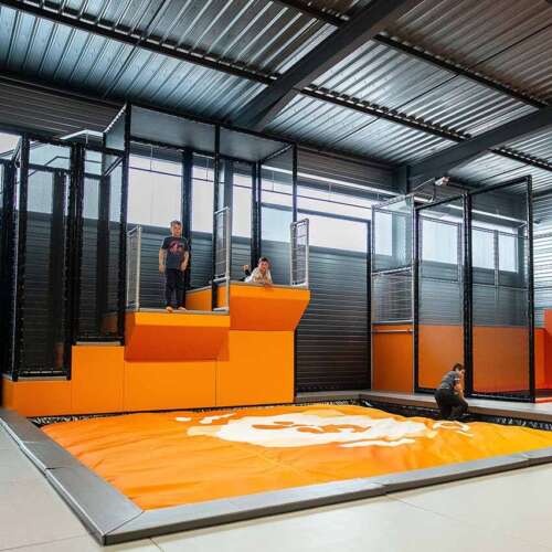 Jump Tower with airbag trampoline park