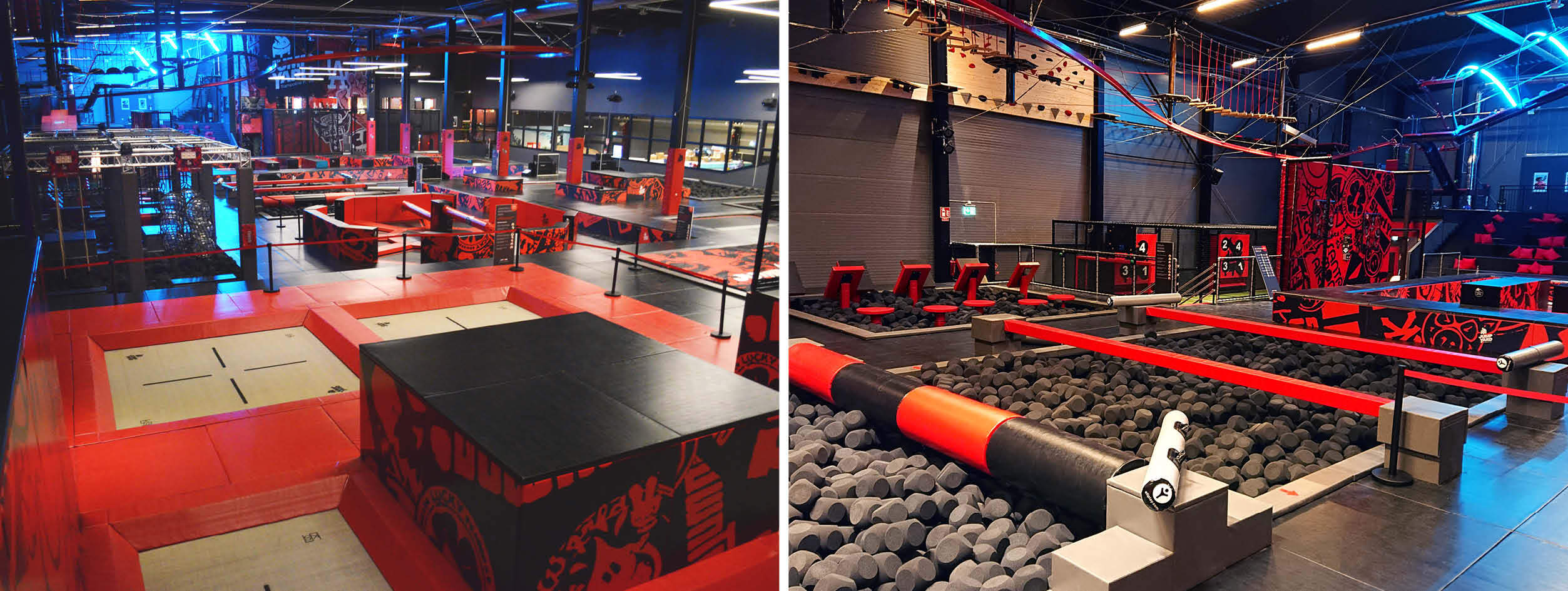 Trampoline park Jump Yard Västerås installed by ELI Play