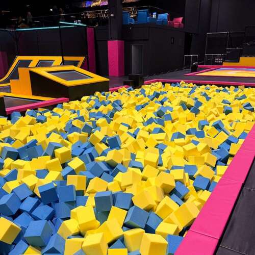 Foam pit trampoline park Woop manufacturer ELI Play