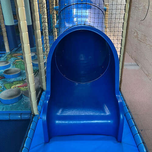 Blue slide for indoor playgrounds - ELI Play