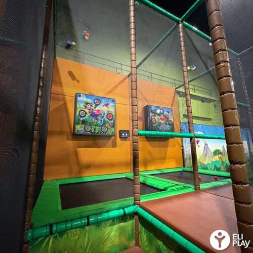 Interactief trampoline spel Monkey Town Den Haag ELI Play