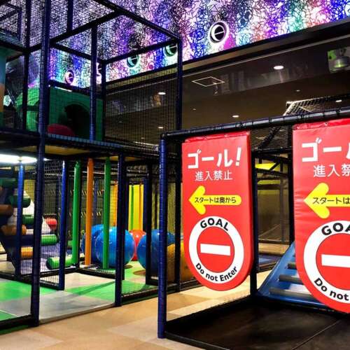 Kids Ninja Course and play structure