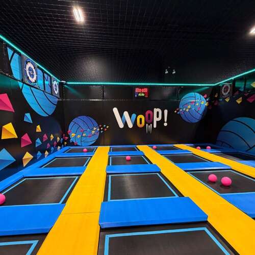 Trampoline park Woop Graz interactive game ELI Play